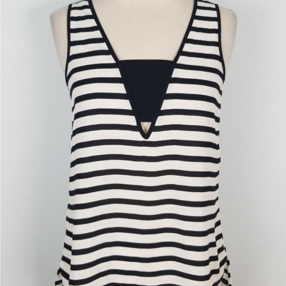 Express striped tank blouse
